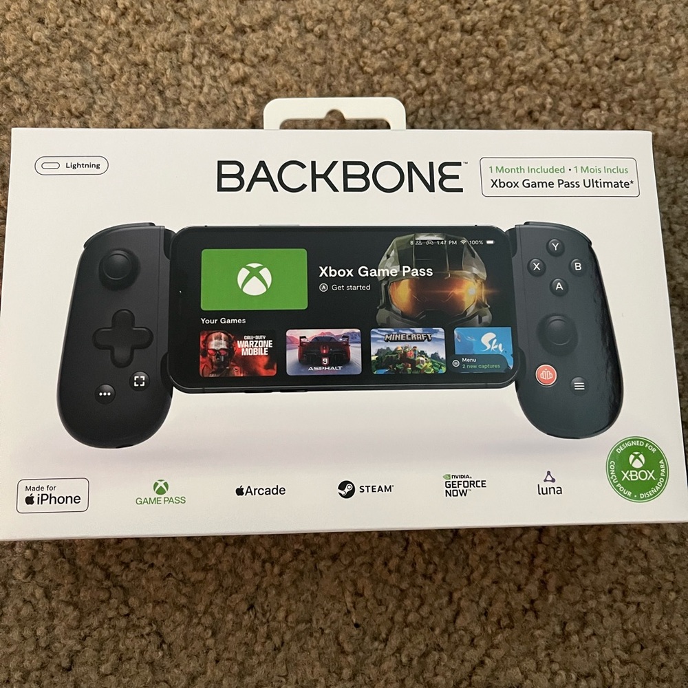 Black Mobile Gaming Controller for iPhone